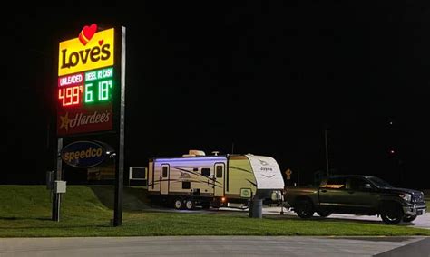 can i park overnight at a gas station